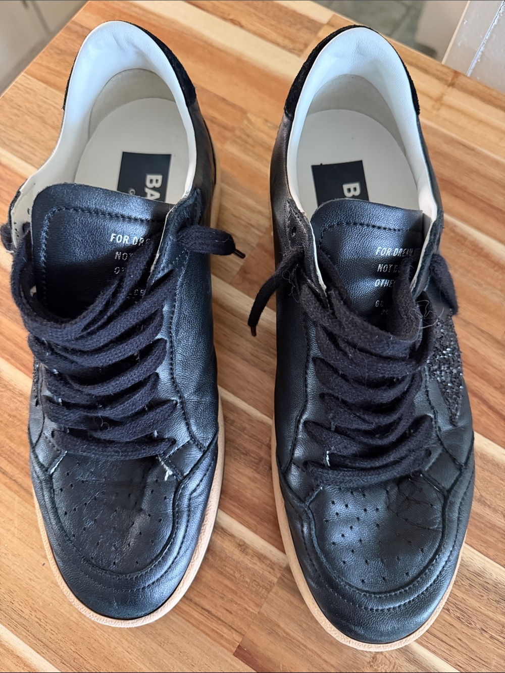 Black Golden Goose Ballstar women’s sneakers
